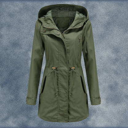 Florence | Women's Hooded Parka Jacket with Drawstring Waist