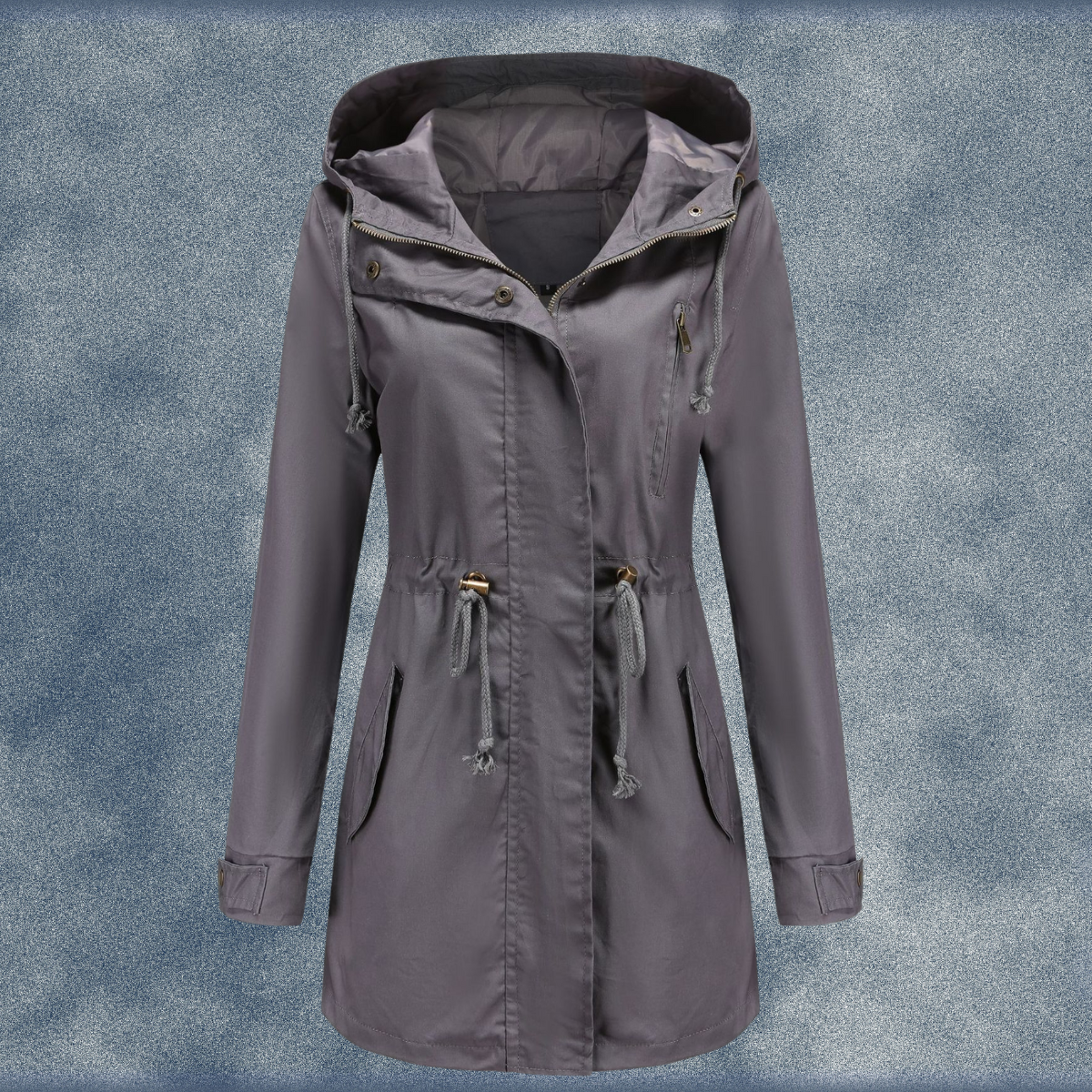 Florence | Women's Hooded Parka Jacket with Drawstring Waist