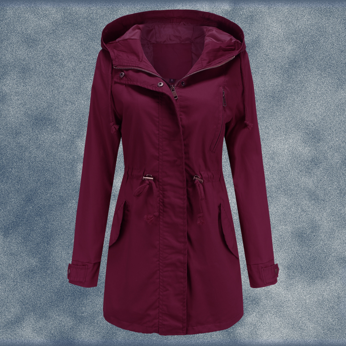 Florence | Women's Hooded Parka Jacket with Drawstring Waist
