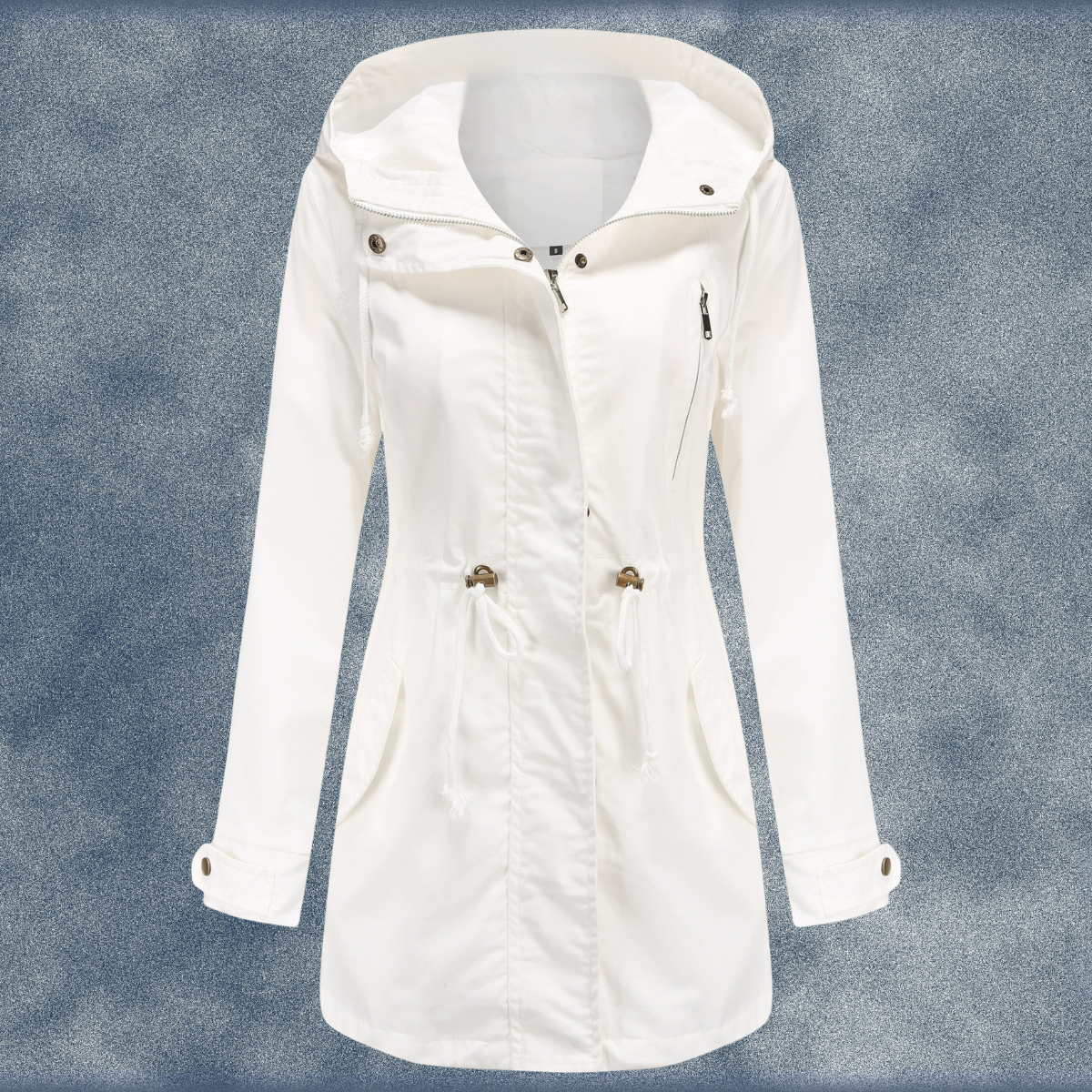 Florence | Women's Hooded Parka Jacket with Drawstring Waist