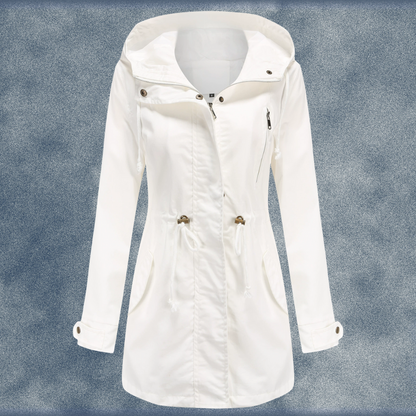 Florence | Women's Hooded Parka Jacket with Drawstring Waist