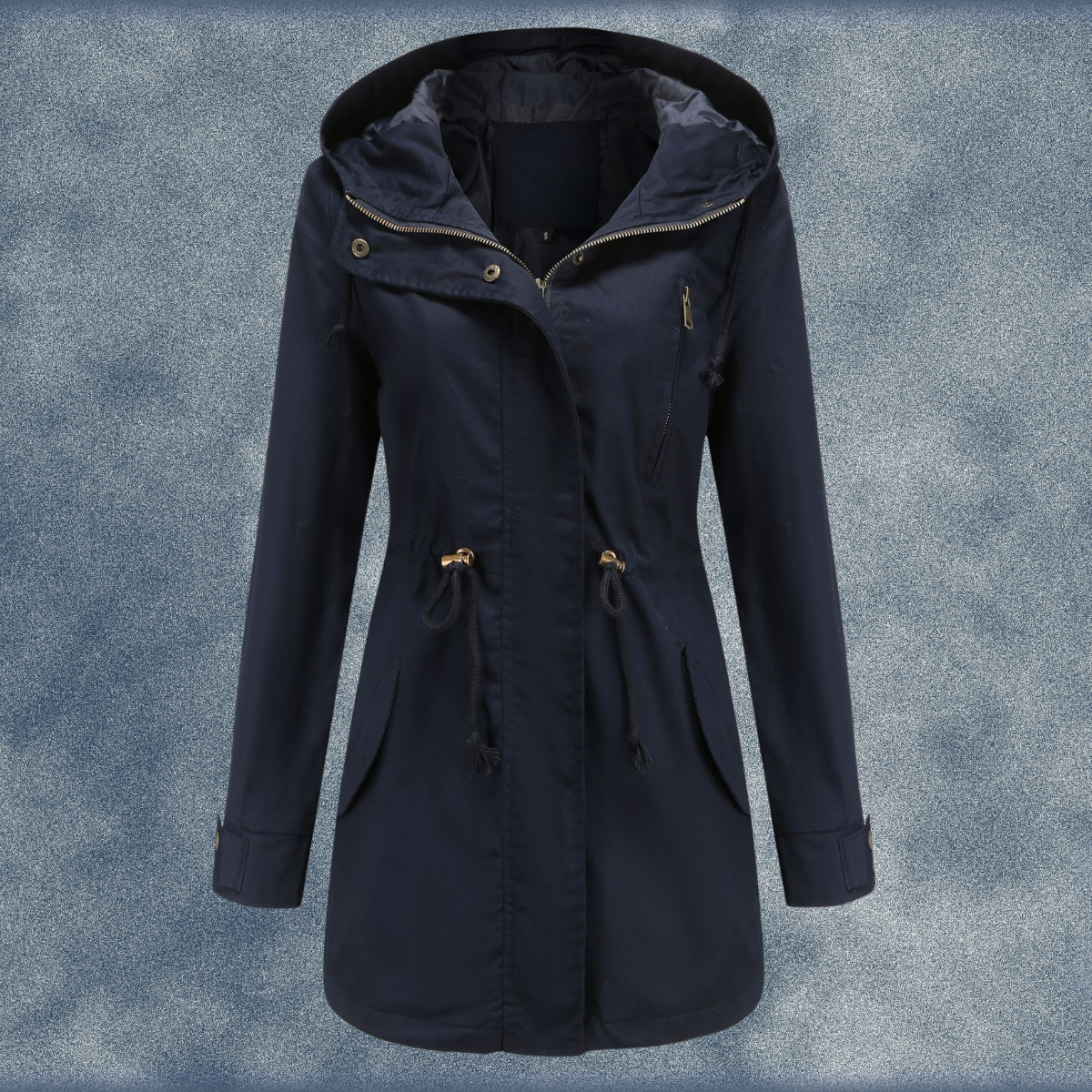 Florence | Women's Hooded Parka Jacket with Drawstring Waist