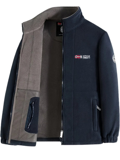 Gilberto | Veste Polar Homem Gola Alta com Fecho