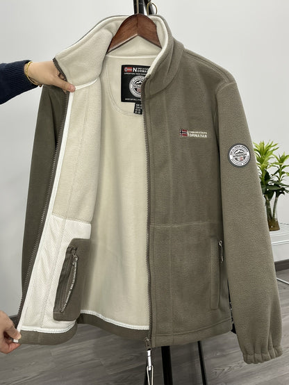 Gilberto | Veste Polar Homem Gola Alta com Fecho