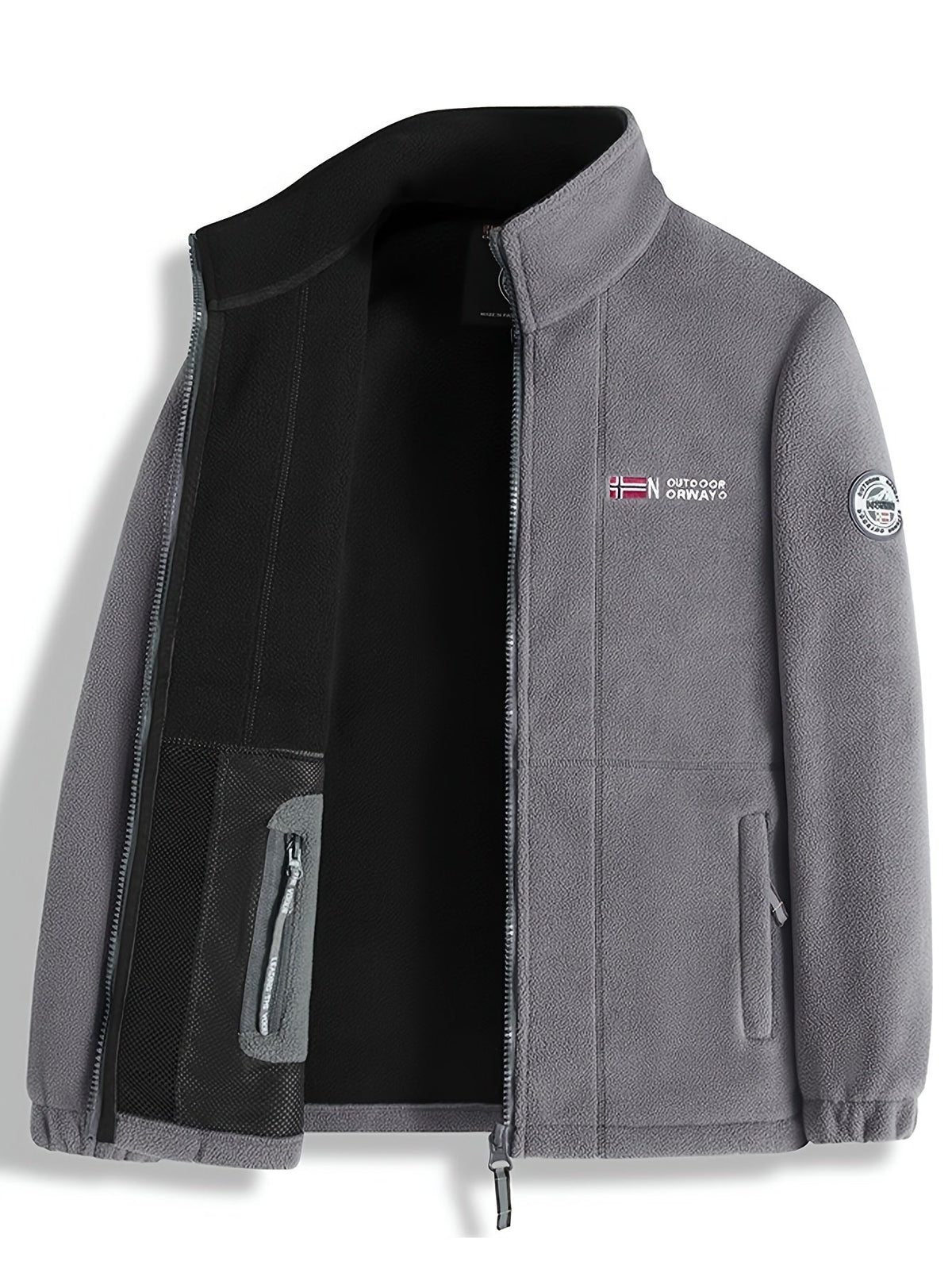 Gilberto | Veste Polar Homem Gola Alta com Fecho