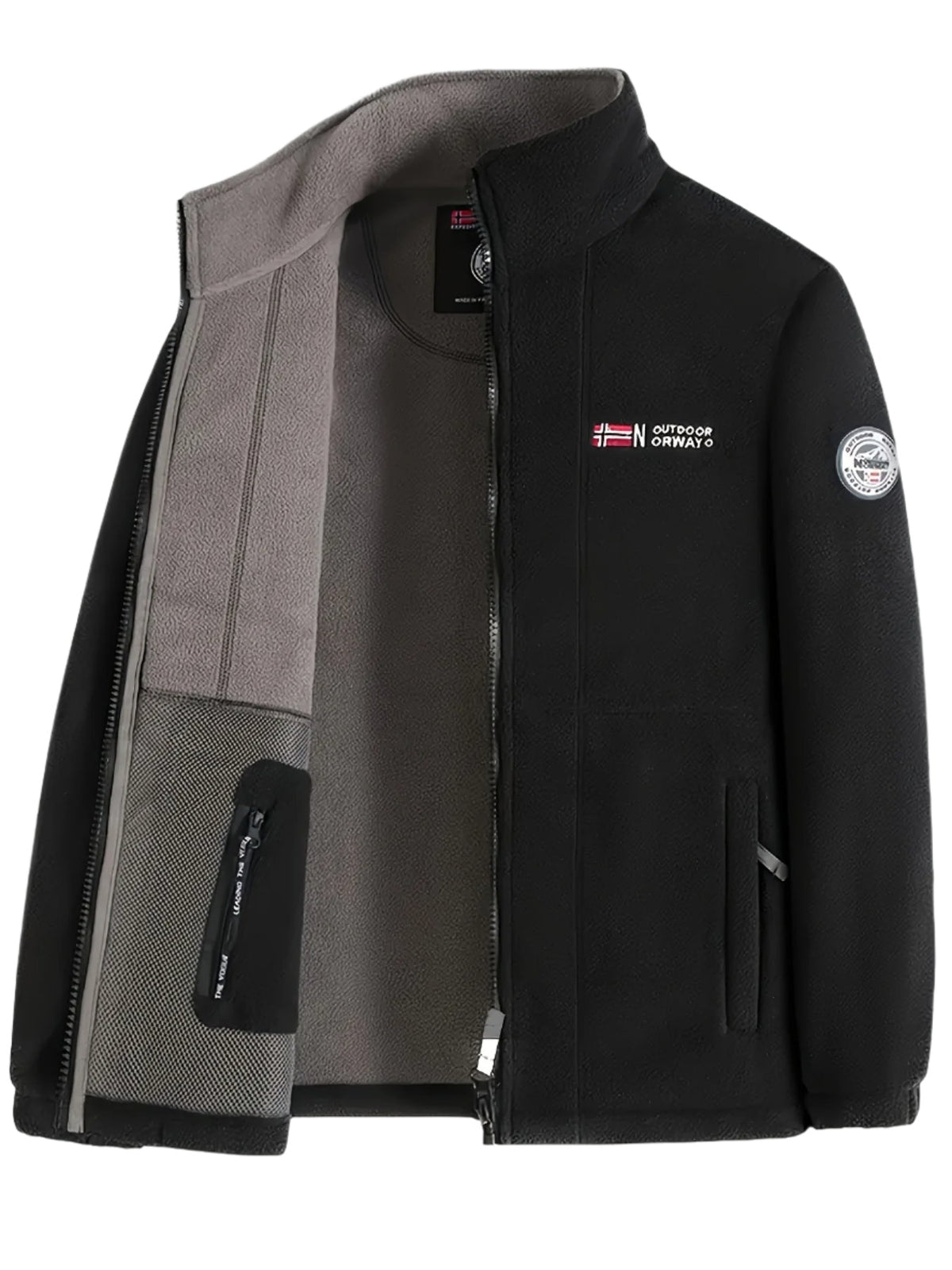 Gilberto | Veste Polar Homem Gola Alta com Fecho