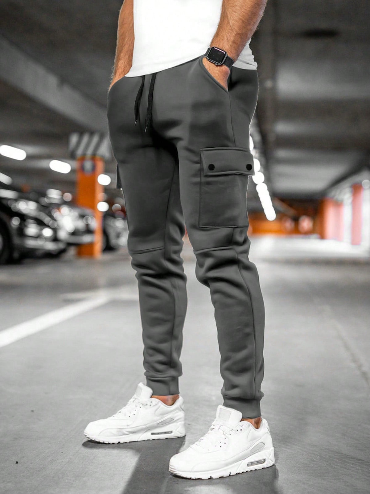 Gonçalo | Calças Cargo Homem Jogger com Bolsos Laterais