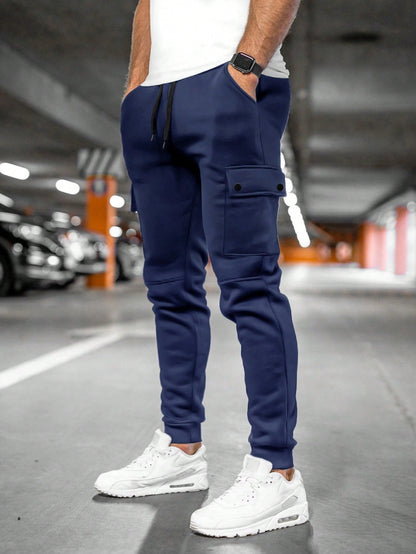 Gonçalo | Calças Cargo Homem Jogger com Bolsos Laterais