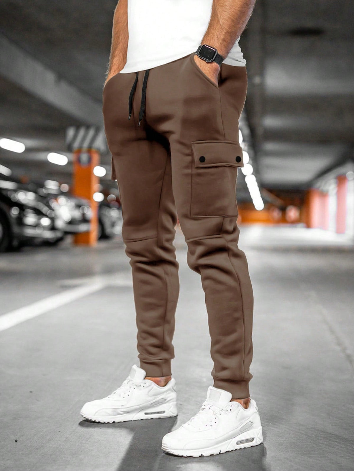 Gonçalo | Calças Cargo Homem Jogger com Bolsos Laterais