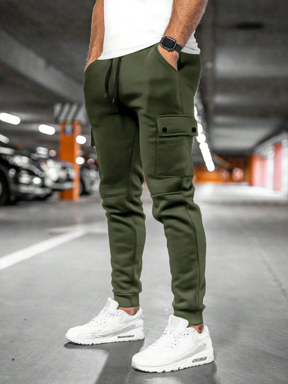Gonçalo | Calças Cargo Homem Jogger com Bolsos Laterais