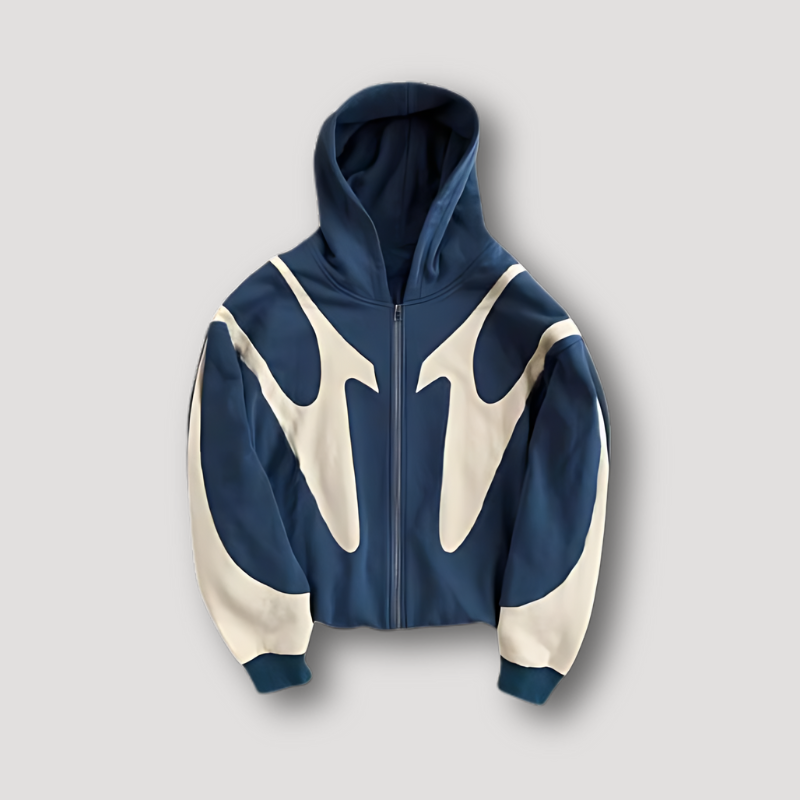 Gonçalo | Hoodie com Fecho Homem Estampado com Capuz