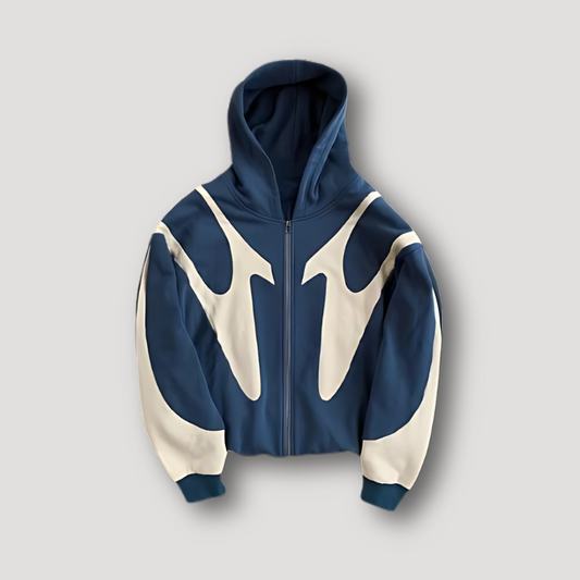 Gonçalo | Hoodie com Fecho Homem Estampado com Capuz