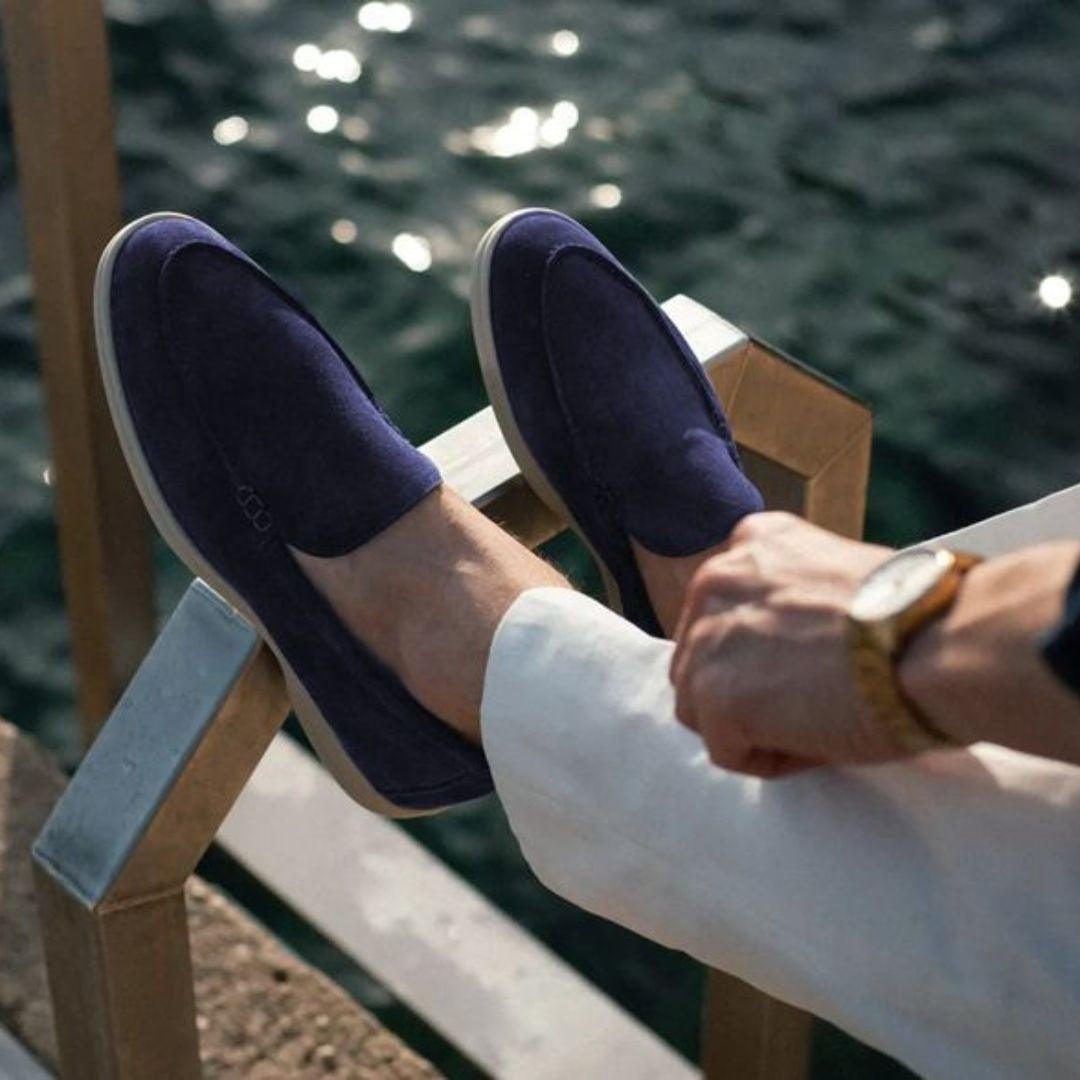 Gonçalo | Mocassins de Camurça Homem Sola Leve