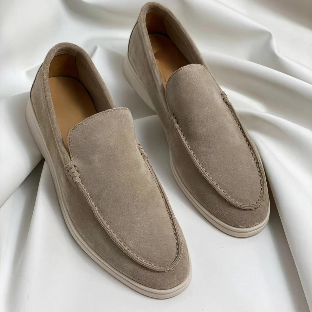 Gonçalo | Mocassins de Camurça Homem Sola Leve