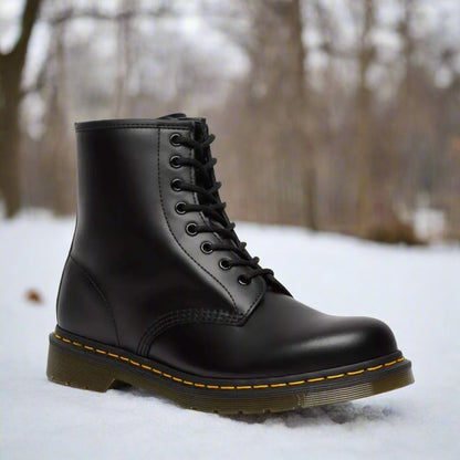 Pierce | Men's Leather Military Combat Boots Lace Up Mid Calf