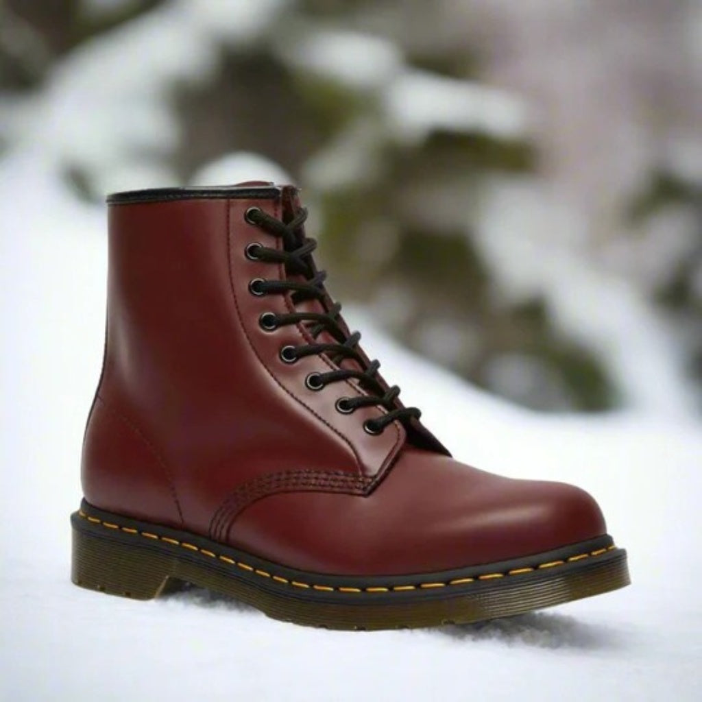 Pierce | Men's Leather Military Combat Boots Lace Up Mid Calf
