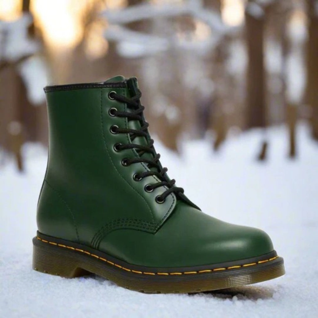 Pierce | Men's Leather Military Combat Boots Lace Up Mid Calf