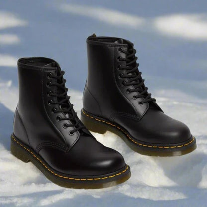 Pierce | Men's Leather Military Combat Boots Lace Up Mid Calf