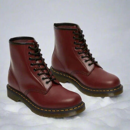 Pierce | Men's Leather Military Combat Boots Lace Up Mid Calf