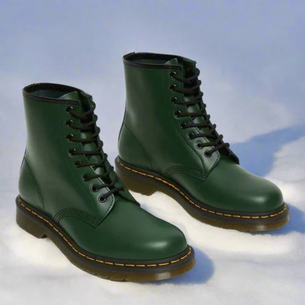 Pierce | Men's Leather Military Combat Boots Lace Up Mid Calf