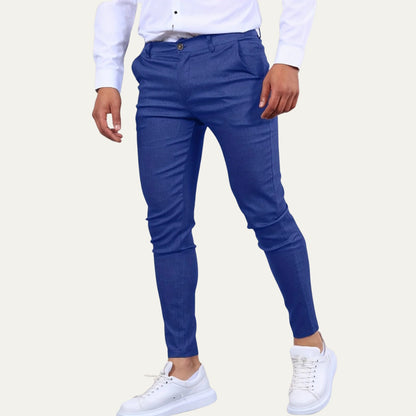 Gustavo | Calças Chino Slim Fit Homem Cintura com Cinto