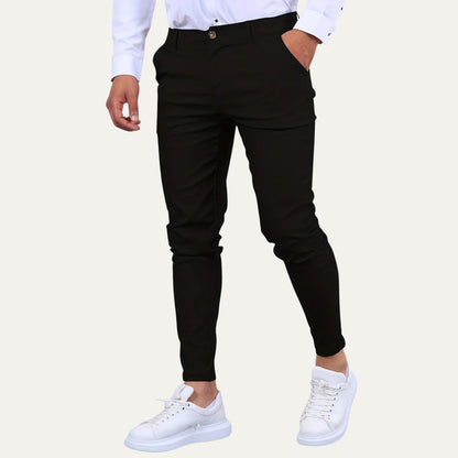 Gustavo | Calças Chino Slim Fit Homem Cintura com Cinto
