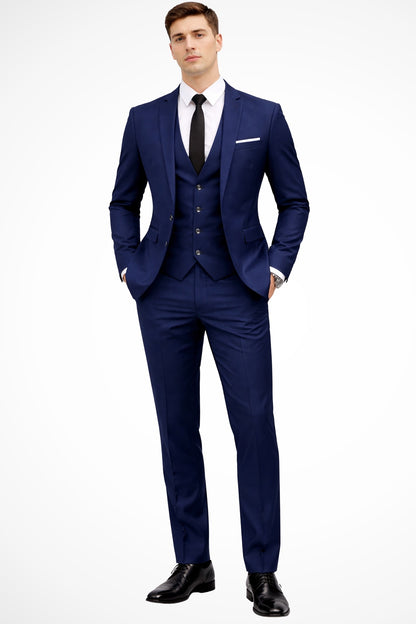 Gustavo | Fato Homem 3 Peças Slim Fit Lapela Notch