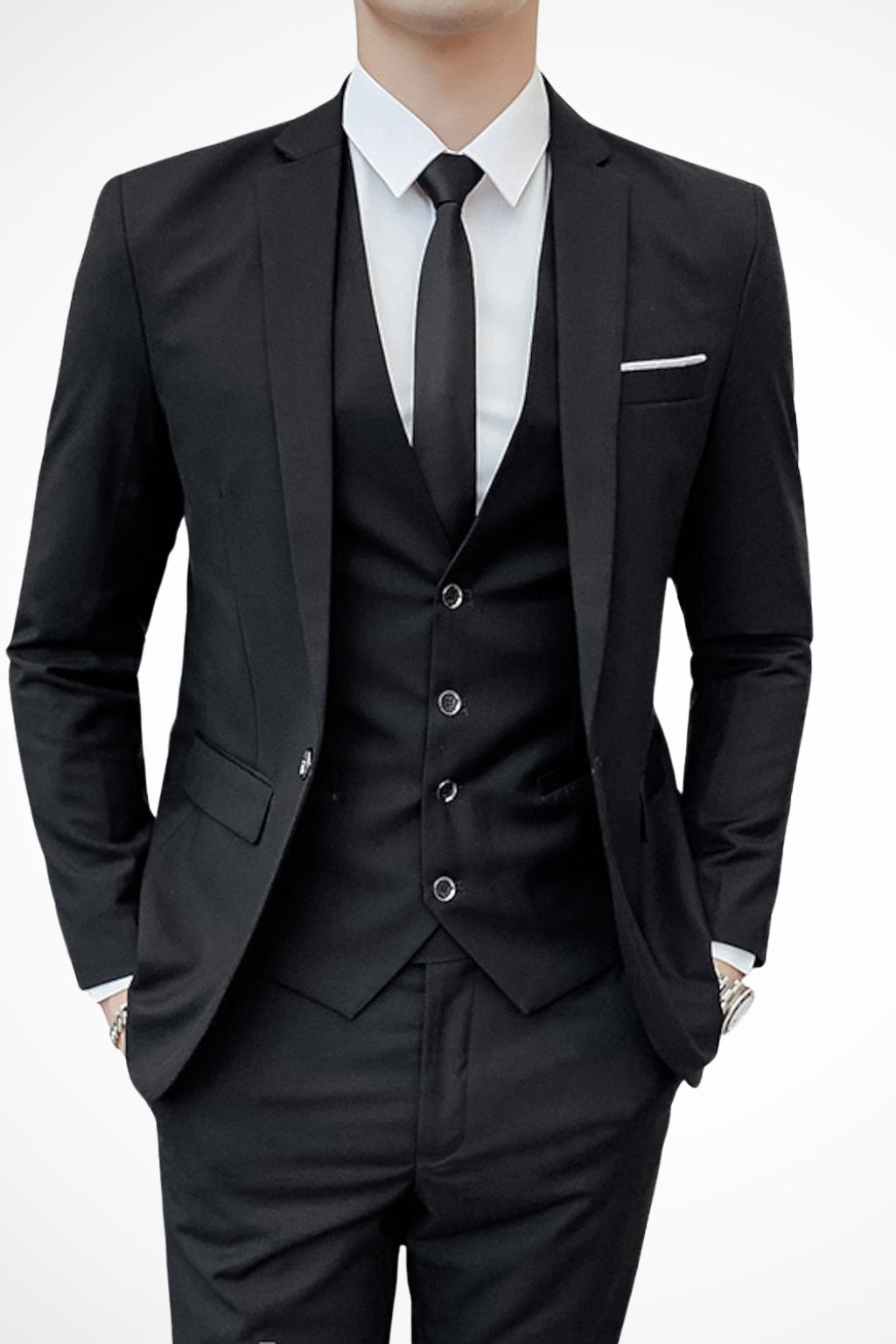 Gustavo | Fato Homem 3 Peças Slim Fit Lapela Notch