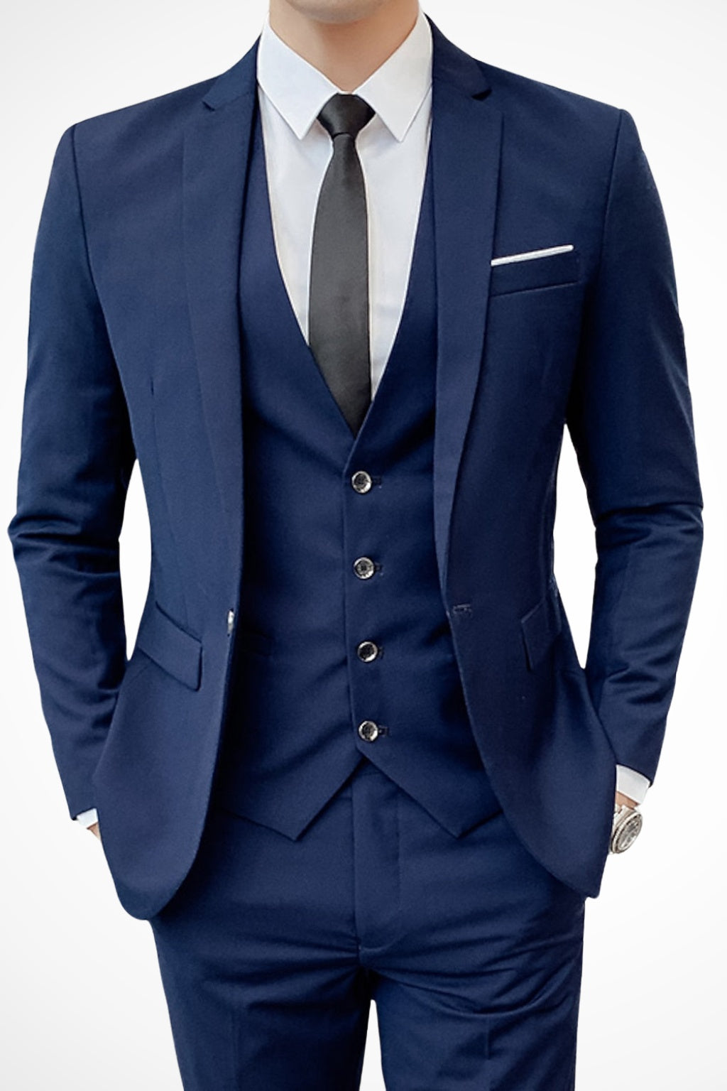 Gustavo | Fato Homem 3 Peças Slim Fit Lapela Notch