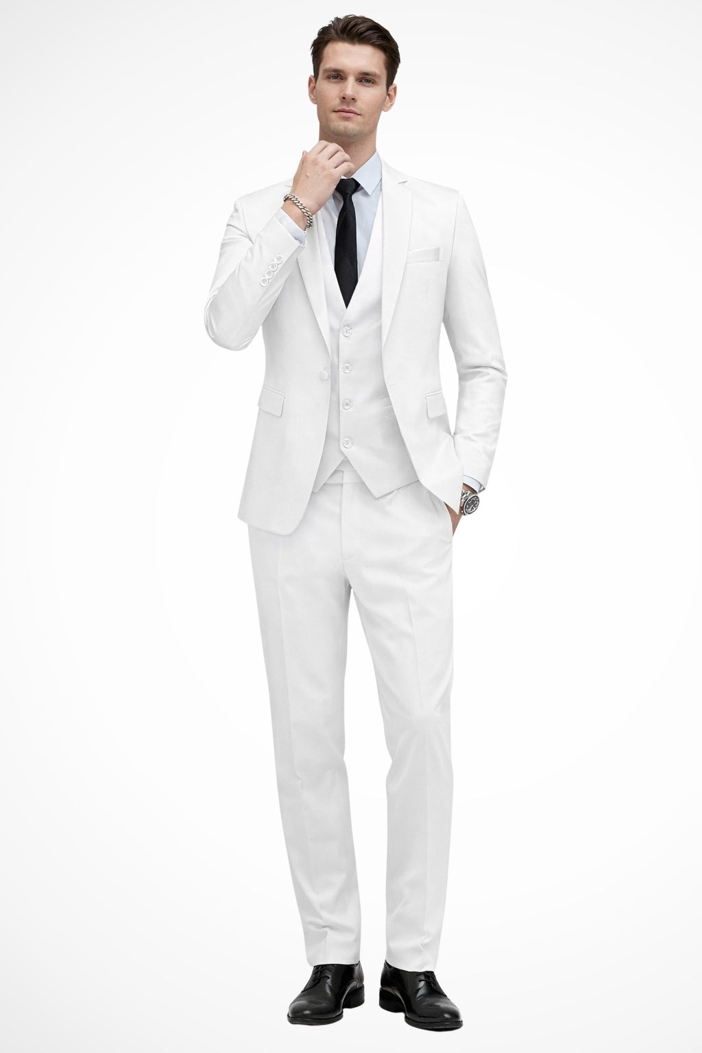 Gustavo | Fato Homem 3 Peças Slim Fit Lapela Notch