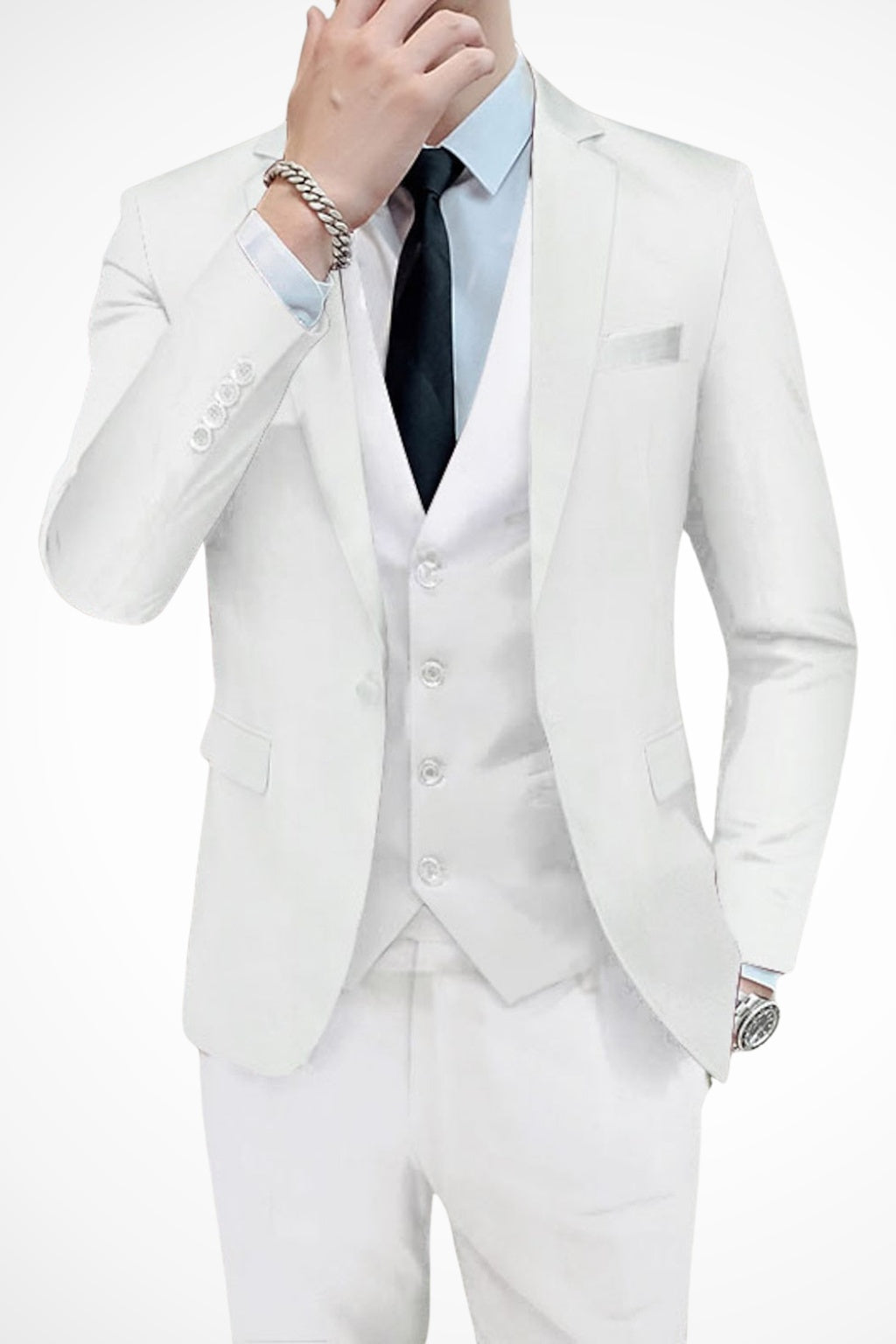 Gustavo | Fato Homem 3 Peças Slim Fit Lapela Notch