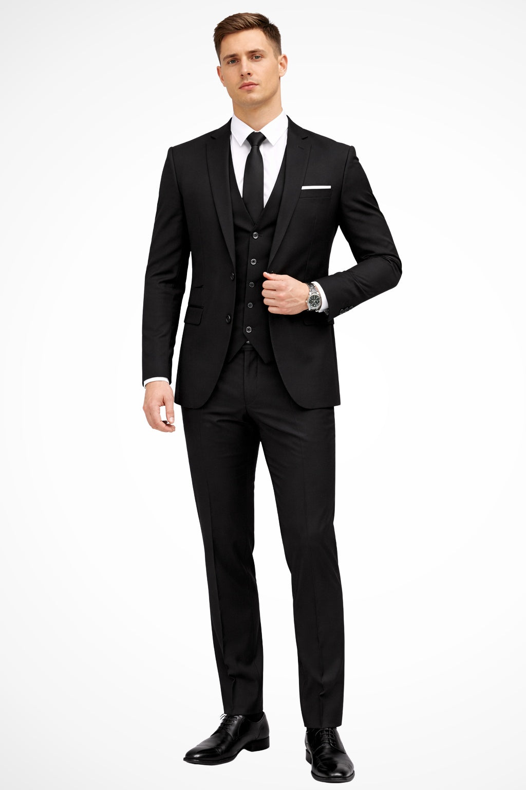 Gustavo | Fato Homem 3 Peças Slim Fit Lapela Notch