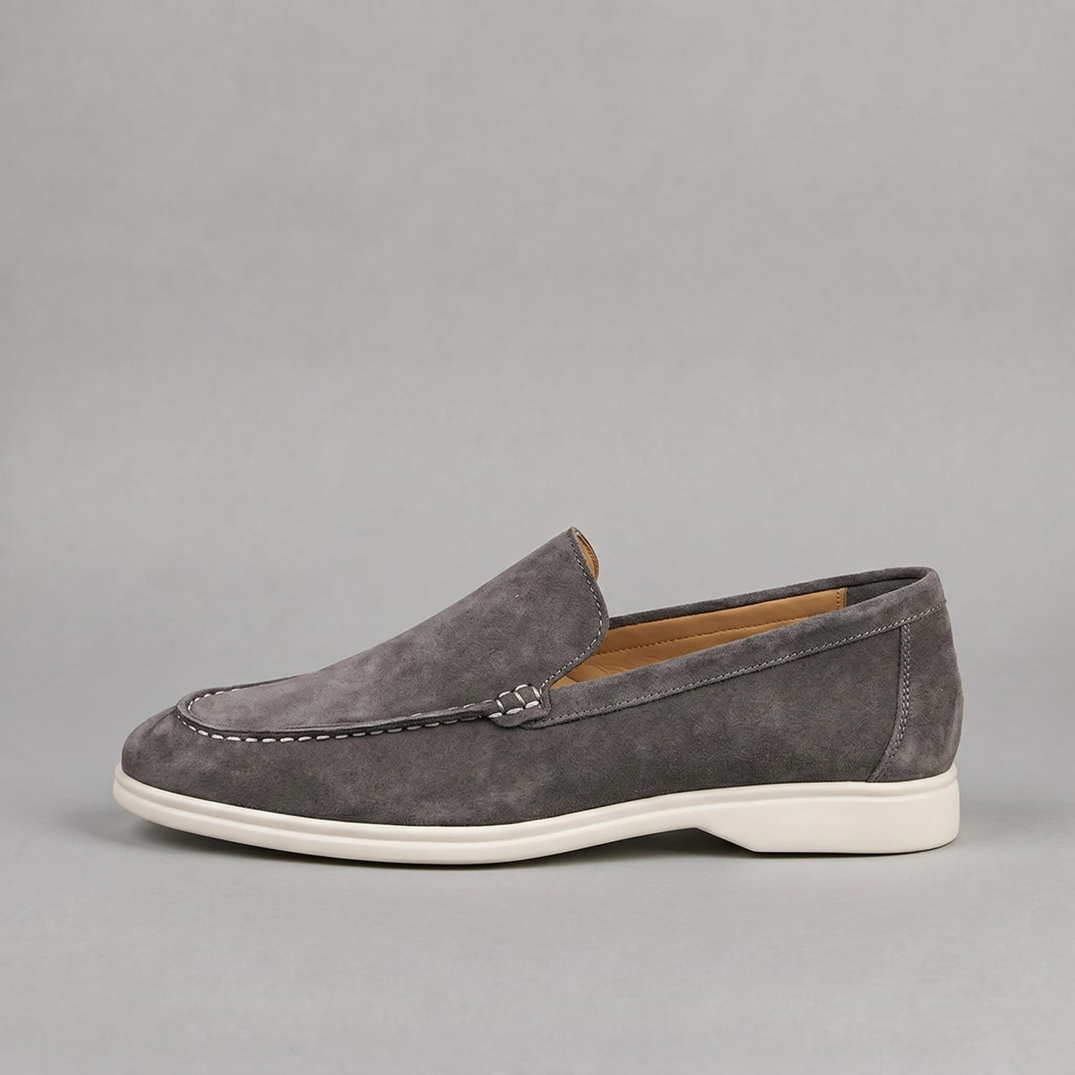 Gustavo | Mocassins de Camurça Homem Slip-On Sola Borracha
