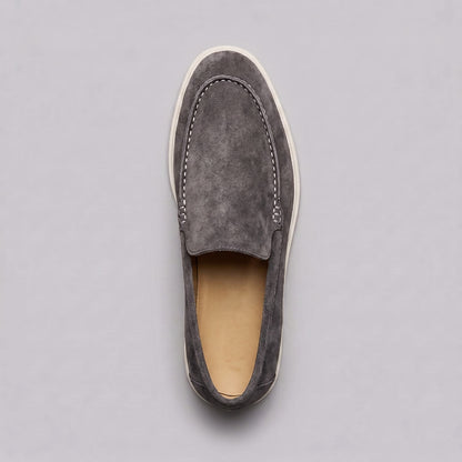Gustavo | Mocassins de Camurça Homem Slip-On Sola Borracha