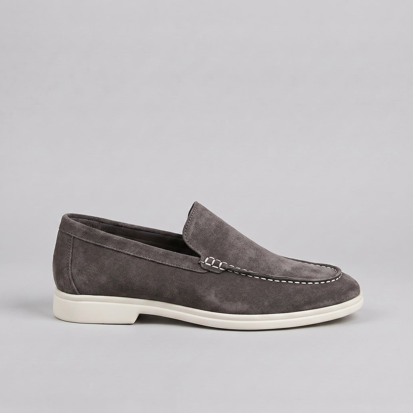 Gustavo | Mocassins de Camurça Homem Slip-On Sola Borracha