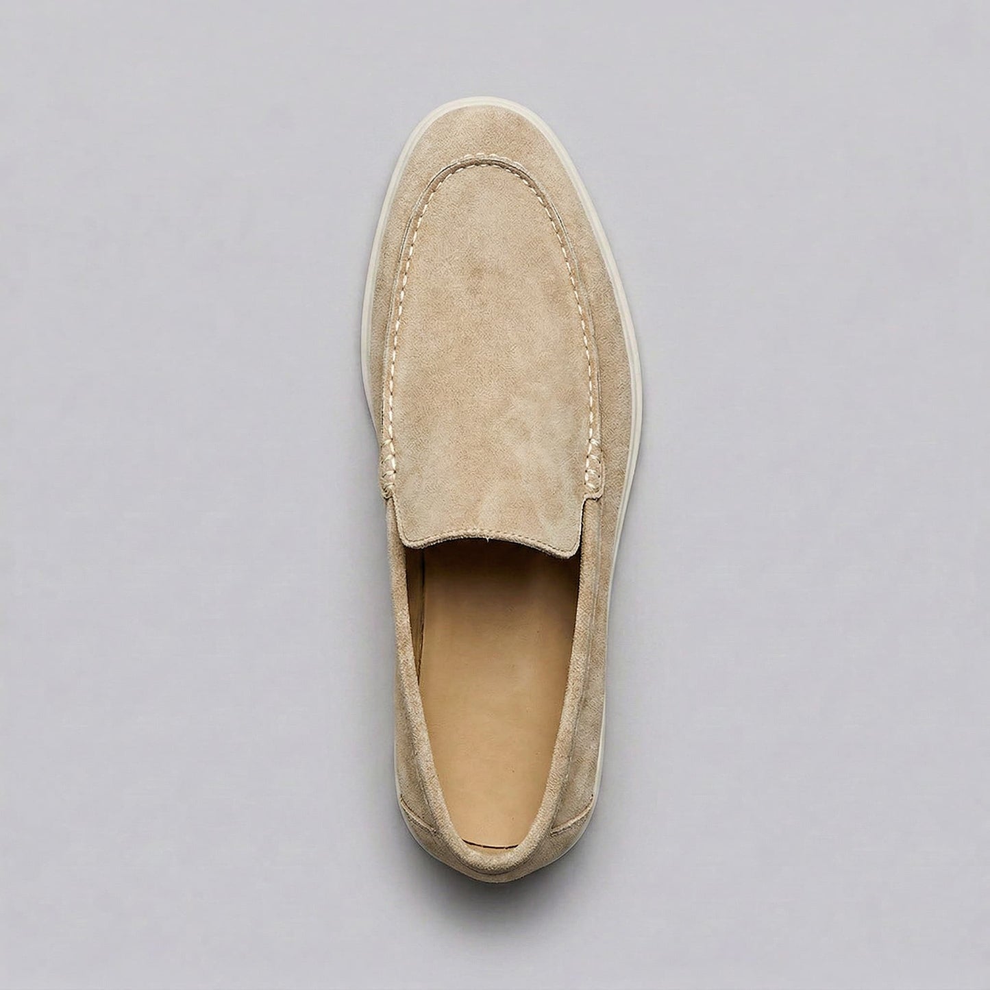 Gustavo | Mocassins de Camurça Homem Slip-On Sola Borracha