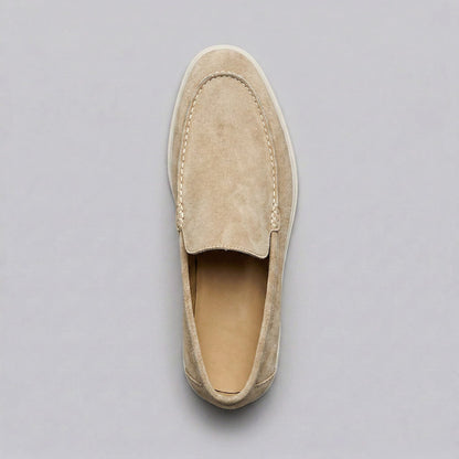 Gustavo | Mocassins de Camurça Homem Slip-On Sola Borracha