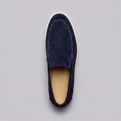 Gustavo | Mocassins de Camurça Homem Slip-On Sola Borracha