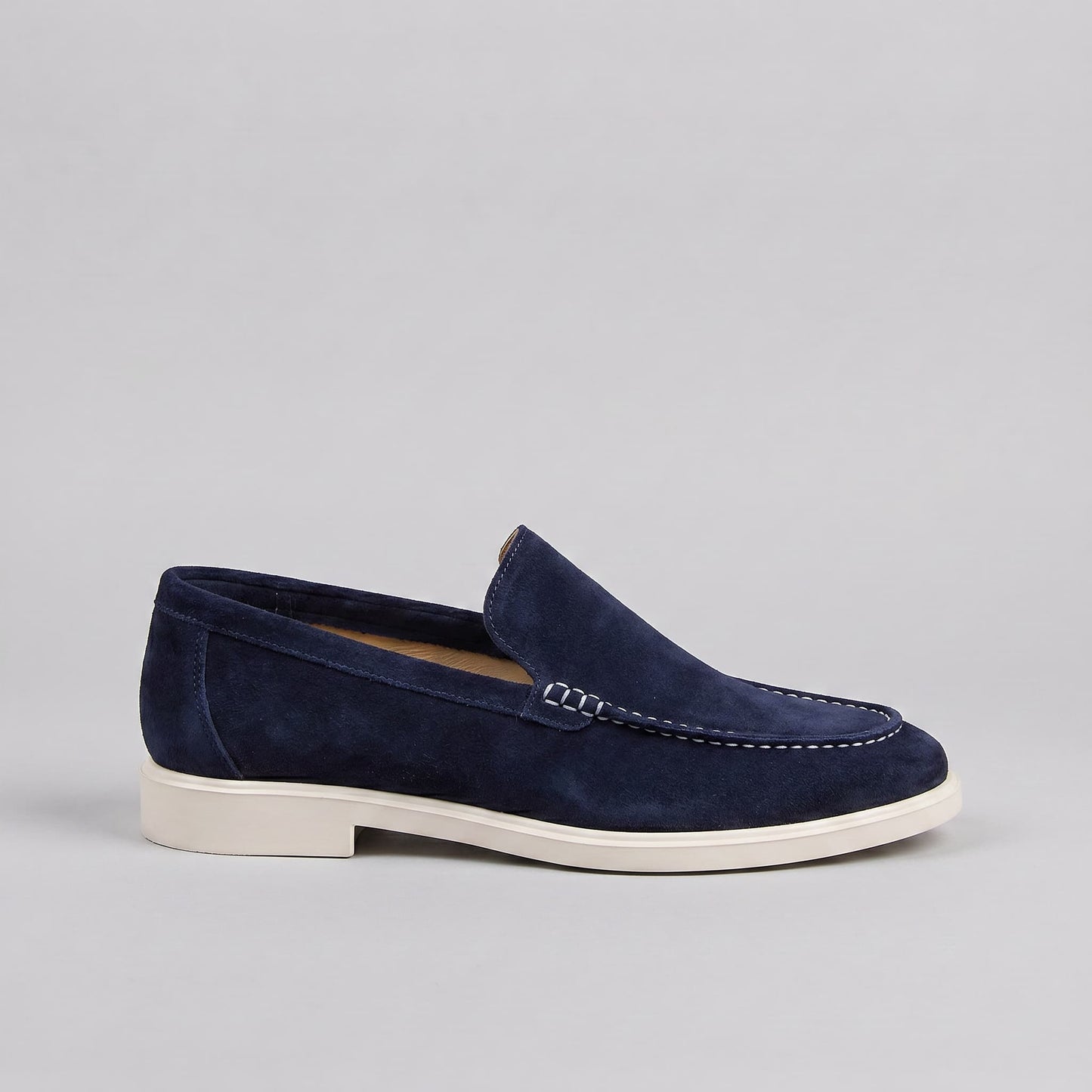 Gustavo | Mocassins de Camurça Homem Slip-On Sola Borracha