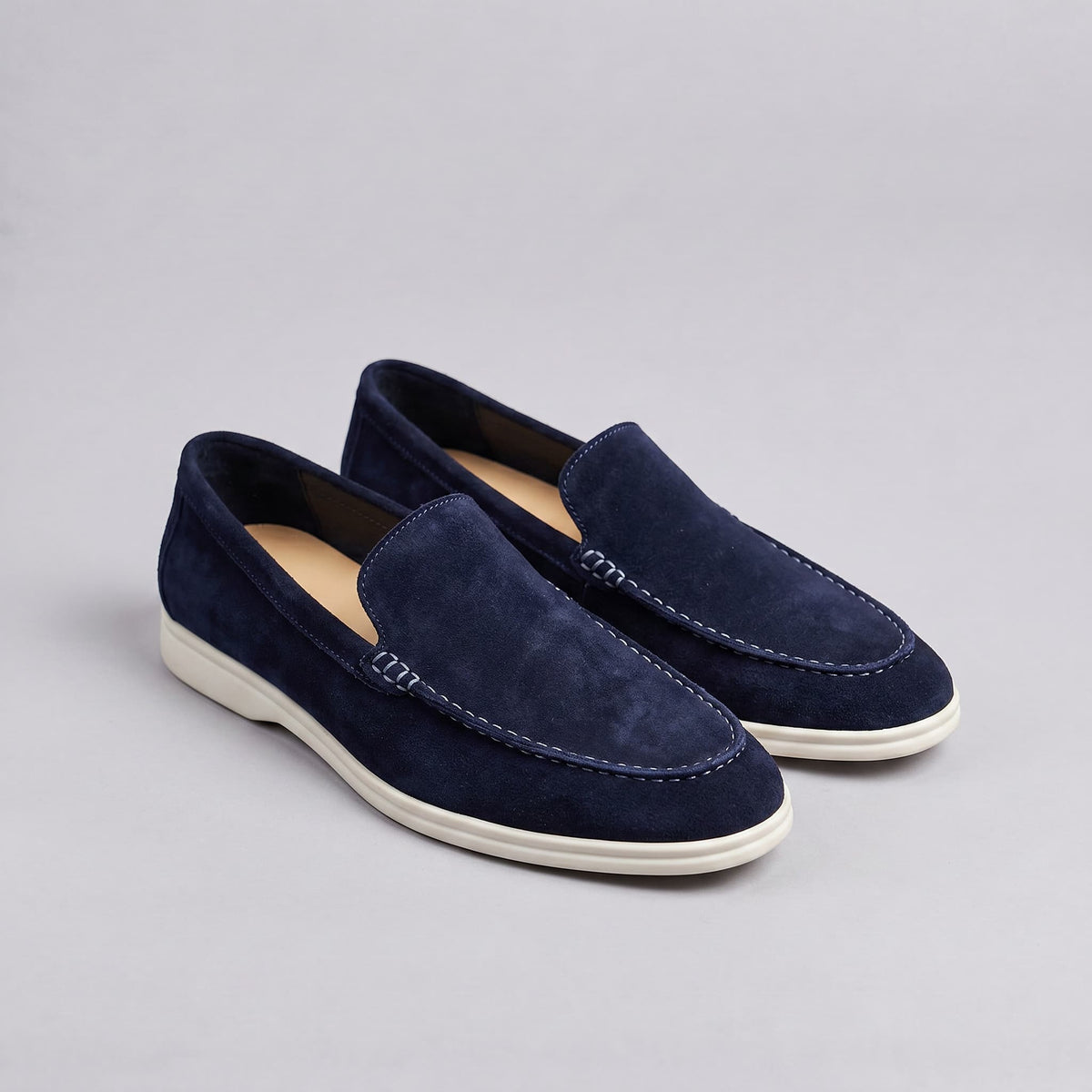 Gustavo | Mocassins de Camurça Homem Slip-On Sola Borracha