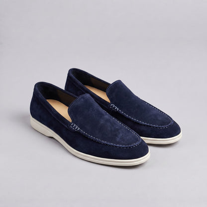 Gustavo | Mocassins de Camurça Homem Slip-On Sola Borracha