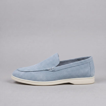 Gustavo | Mocassins de Camurça Homem Slip-On Sola Borracha