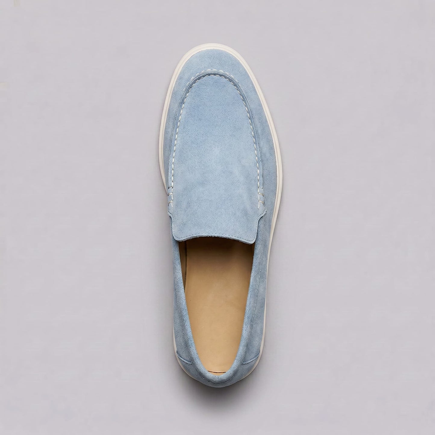 Gustavo | Mocassins de Camurça Homem Slip-On Sola Borracha