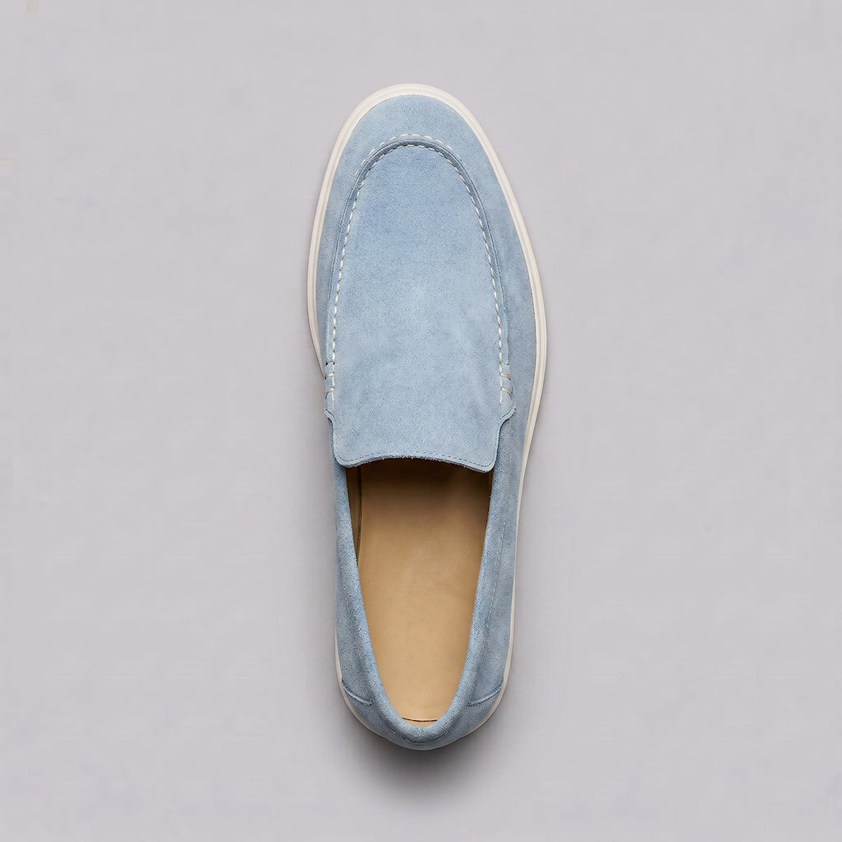 Gustavo | Mocassins de Camurça Homem Slip-On Sola Borracha