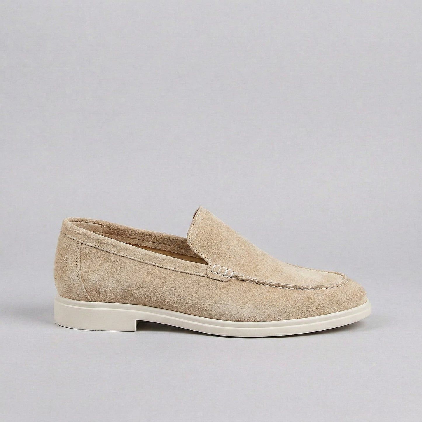 Gustavo | Mocassins de Camurça Homem Slip-On Sola Borracha