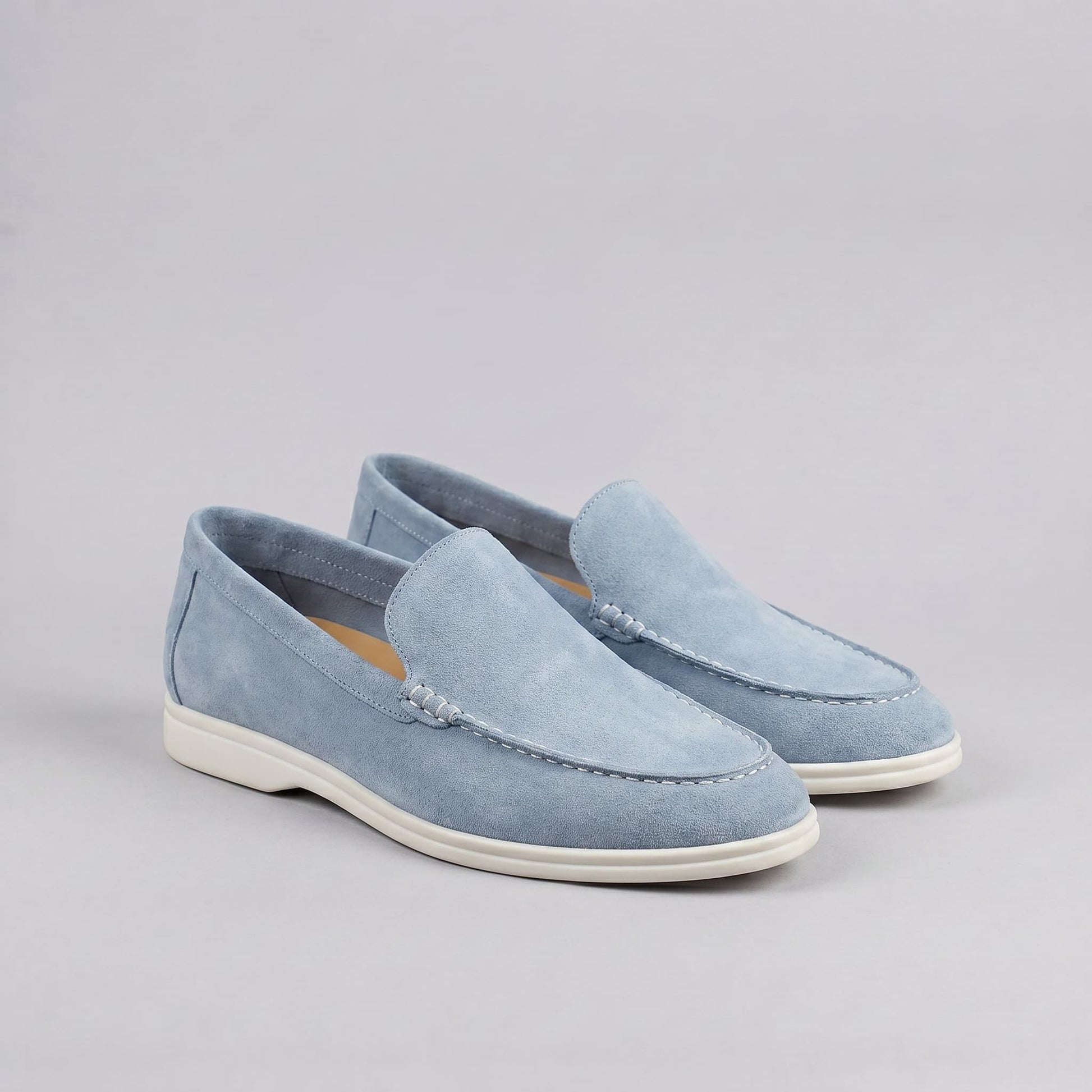 Gustavo | Mocassins de Camurça Homem Slip-On Sola Borracha