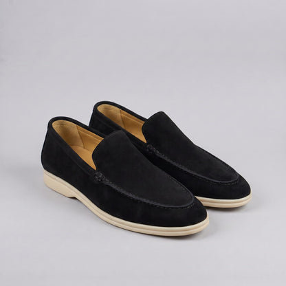 Gustavo | Mocassins de Camurça Homem Slip-On Sola Borracha
