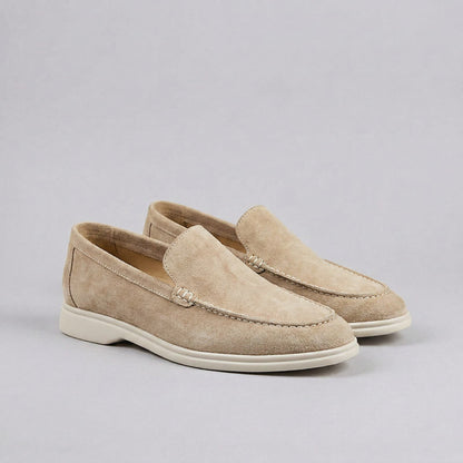 Gustavo | Mocassins de Camurça Homem Slip-On Sola Borracha