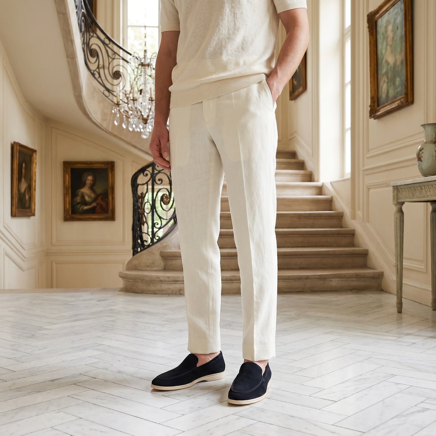 Gustavo | Mocassins de Camurça Homem Slip-On Sola Borracha