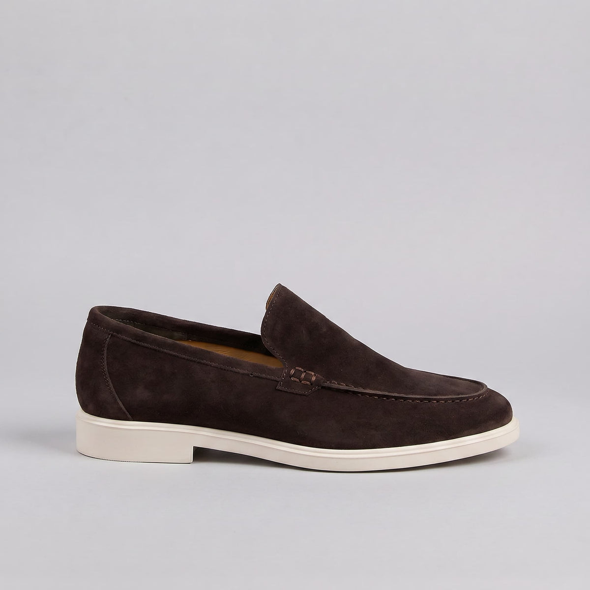 Gustavo | Mocassins de Camurça Homem Slip-On Sola Borracha
